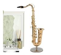 Modello di sassofono, statuette da collezione di sassofono, strumento musicale in, da collezione, per adulti e bambini, per la casa delle bambole, decorazione per la casa di Natale