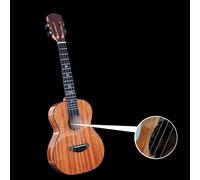 Modello Di Scatola Elettrica Con Doppio Pickup Per Ukulele Con Angoli Arrotondati E Cuore In Mogano. Modello Di Scatola Elettrica Con Doppio Pickup(23 inch)