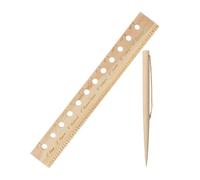 Modello di semina da giardino, righello distanziatore per piantare seminatrici con fori, righello per piante in legno, modello di spaziatura per piante in legno, strumento accurato per giardinaggio