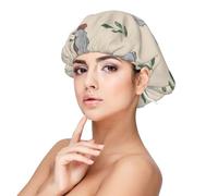 Modello di simpatici orsi koala dei cartoni animati,Cuffia da notte in raso per adulti - Cuffia da notte elastica per donna, copricapelli per la notte