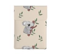 Modello di simpatici orsi koala dei cartoni animati, Custodia per laptop in pelle PU, borsa per notebook, custodia per laptop, custodia per tablet