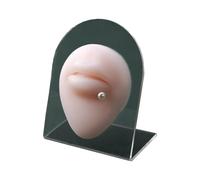 Modello di simulazione di labbra umane in silicone - Bocca morbida for insegnare piercing, studio scientifico, oggetti di scena femminili(With stand)