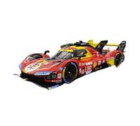 Modello di simulazione Ferrari 499P Victory 50 in scala 1:12, ornamento, collezione Le Mans 2024 Giocattoli Metal Vehicles non RC