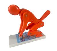 Modello di sollevamento corretto del corpo umano, modello dimostrativo della forza della colonna vertebrale for il sollevamento pesi in flessione del corpo umano(Orange)