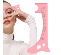 Modello di sopracciglia, righello di mappatura del sopracciglio - Modello di sopracciglia per le donne per eyeliner,Strumento di trucco rapido per gli occhi, aiuto multifunzionale per il trucco degli