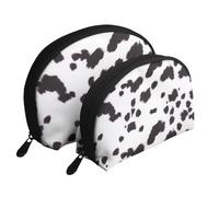 Modello di stampa dalmata, Borsa per trucco a conchiglia Portamonete da donna Borsa da toilette piccola Borsa per cosmetici 2 pezzi