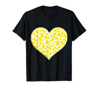 modello di stampa mucca gialla - Cuore giallo mucca modello Maglietta