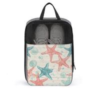 Modello di stelle marine e bolle borsa per scarpe da viaggio uso quotidiano anti-polvere porta scarpe da golf