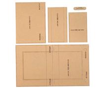 Modello di stencil acrilico fai-da-te Modello in pelle con tracolla per borsa a tracolla Strumento per la creazione di AAB-203