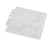 Modello di stencil per disegno, disegno di pizzo, stencil per pittura, stencil per scrapbooking, biglietti e progetti artigianali