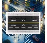 Modello di strada asfaltata in miniatura 1/64 per la decorazione di tavoli