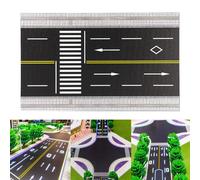 Modello di strada asfaltata in miniatura in HO 1/64, collezione di modelli