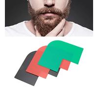 Modello di strumento di modellatura della barba sustvita, modello di guida per le laterali dei baffi 3pcs strumento di styling per la linea del collo definita