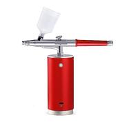 Modello di strumento for il reintegro acqua spray Aerografo elettrico for la bellezza del tatuaggio aerografo fatto a mano Precisione Senza Sforzo Spruzzo Uniforme(Red)