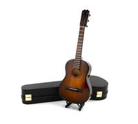 Modello Di Strumento Musicale Domestico Decorazione Per Strumento Musicale Mini Modello Di Chitarra Marrone In Miniatura In Legno(8cm)