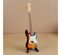 Modello Di Strumento Musicale Domestico Mini Chitarra Da 15 Cm Basso Elettrico Modello Di Chitarra Elettrica Mini Modello Di Strumento Musicale In Legno In Miniatura(Q)
