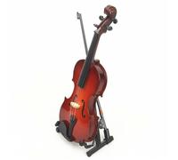 Modello Di Strumento Musicale Domestico Puntelli Ornamentali Modello Mini Violino Da 8 Cm / 10/16 Cm Con Supporto Per Scatola Decorazione Domestica(10cm)