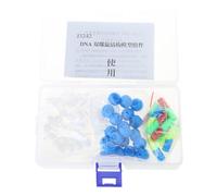 Modello di struttura del DNA Mani sul modello di struttura del DNA per l'apprendimento della chimica organica e l'esperimento di biologia dimostrazione del modello molecolare