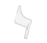 Modello di Styling Barba Pettine Barbiere Strumento Baffi Simmetria Taglio Styling Stencil 3 Colori Opzionale Styling Pettine