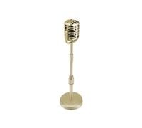 Modello di Supporto per Microfono da Tavolo Vintage con Altezza Regolabile, Supporto per Microfono nel Stile Retrò Classico Supporto per Microfono