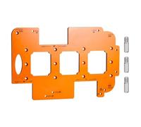Modello di taglio regolabile per fori per la lavorazione del legno per un posizionamento accurato e una foratura efficiente su varie superfici