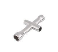 Modello di telecomando Strumento cingolato Accessorio in metallo Manicotto per chiave a croce Durevole Solido 4mm 5mm 5.5mm 7mm Chiave per manutenzione auto RC Colore argento