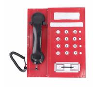 Modello di telefono retrò, simulazione modello di telefono vecchio stile squisito innovativo, modello di telefono in stile vintage per giochi di ruolo fotografici, oggetti di (Rojo)