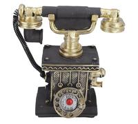 Modello di telefono vintage Decorazione da scrivania in stile antico in resina decorativa retrò per l'home office Coffee Shop Bar 7,09 x 4,13 x 2,95 pollici (7111-32)