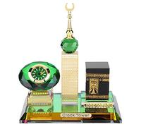 Modello di Torre Dell'orologio della Kaaba Musulmana, Modello di Edificio di Artigianato Musulmano Architettura Islamica Artigianato Souvenir Per L'arredamento Dell'auto Desktop di Casa