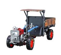 Modello di trattore agricolo, modelli di trattore per adulti | Giocattolo per trattore manuale in lega in 1:24 con luci e musica - Giocattolo da costruzione modello di trattore vintage per il gi