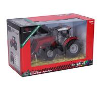 Britains 1:32 Massey Ferguson 6616 Tractor with Front Loader, Farm Set Toy Tract