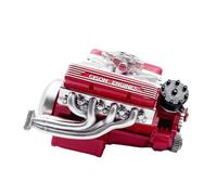Modello Di Un Motore V8 In Metallo - Argento, Ornamento Di Funzionamento, Giocattolo Educativo-Scientifico, Parti Interne Visibili, Blocco Cilindro Trasparente, Assemblaggio Del Carter | Gioventù