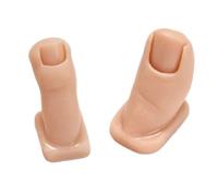 Modello Di Unghie Del Piede In Silicone - In Silicone Artificiale Per Pedicure - Set Pratica Unghie Con 2 Modelli Artificiali Per Addestramento Tecniche Pedicure Domestico