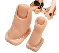 Modello Di Unghie Del Piede In Silicone | Strumento Morbido Per Pedicure In Silicone | Set Pratica Unghie Con 2 Modelli Artificiali Per Addestramento Tecniche Pedicure Domestico