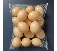 Modello di uovo di gallina in plastica simulata | Design cavo non giocattolo, protezione completamente chiusa, progettato appositamente per guidare le galline a deporre le uova, accessorio Polipropile