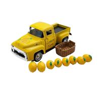 Modello di veicolo in miniatura della decorazione della lega del camion del limone classico dell'annata con i Lemoms del Faux per il modello dell'automobile a tema del limone del regalo
