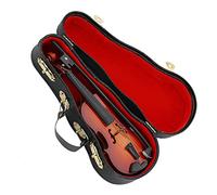 Modello di violino in legno 7 cm Modello di violino in miniatura Modello di strumento musicale Modello Decor Display di violino con e supporto Supporto per ornamento Home Office
