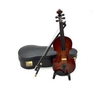 Modello Di Violino In Miniatura In Legno Con Custodia Di Supporto Decorazione Di Accessori Per Mini Strumenti Musicali (Color : 10cm)