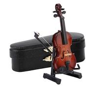 Modello di Violino In Miniatura, mini modello di violino mini ornamenti per strumenti musicali con supporto per la decorazione della casa regali per Accessorio