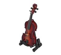 Modello di violino mini, violino in miniatura con modello di replica strumento musicale con figurine da collezione di casi Accessori per la casa delle bambole
