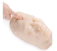 Modello di viso per allenamento a iniezione con tessuto osseo per micro-plastica e insegnamento di bellezza, modello di pratica di sutura in silicone per esercizi di tatuaggio delle sopracciglia