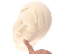 Modello di viso per allenamento a iniezione con tessuto osseo per micro-plastica e insegnamento di bellezza, modello di pratica di sutura in silicone per esercizi di tatuaggio delle sopracciglia