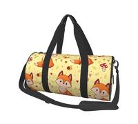 Modello Di Volpe E Fungo, Borsone da viaggio di grande capacità Borsa rotonda Borsa da viaggio sportiva Borsa da viaggio Borsa da fitness