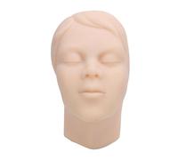 Modello di volto di manichino 1:1, Modello di testa di manichino in silicone riutilizzabile per massaggio e trucco, Modello di testa in silicone per l'addestramento alle iniezioni