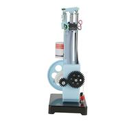 Modello Didattico di Fisica, Kit Motore Monocilindrico a Tempi per la Scuola Media con 2 modalità di Utilizzo, Facile Montare e Dimostrare, Realizzato in Plastica e Metallo,
