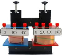 Modello dimostrativo del trasformatore staccabile, strumento for esperimenti di fisica sulla tensione della bobina elettromagnetica e relazione corrente