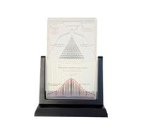 Modello dimostrativo della probabilità con curva a campana, stimola la curiosità e migliora l'apprendimento, dimostrazione efficace della legge statistica