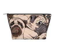 Modello divertente del carlino, Borsa da toilette Borsa per trucco Borsa per cosmetici Borsa da toilette da viaggio portatile