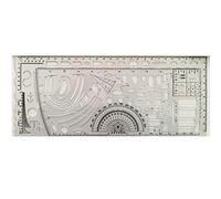 Modello e stencil per disegno di simboli di guerra e simbologia conforme ai simboli di disegno standard Righello