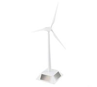 Modello educativo a energia solare in robusta plastica ABS di colore bianco, ideale come giocattolo educativo educativo per bambini, per comprendere l'energia solare e eolica rinnovabile, decorativo